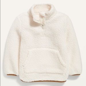 Old Navy 1/4 zip Sherpa pullover 2t NWT